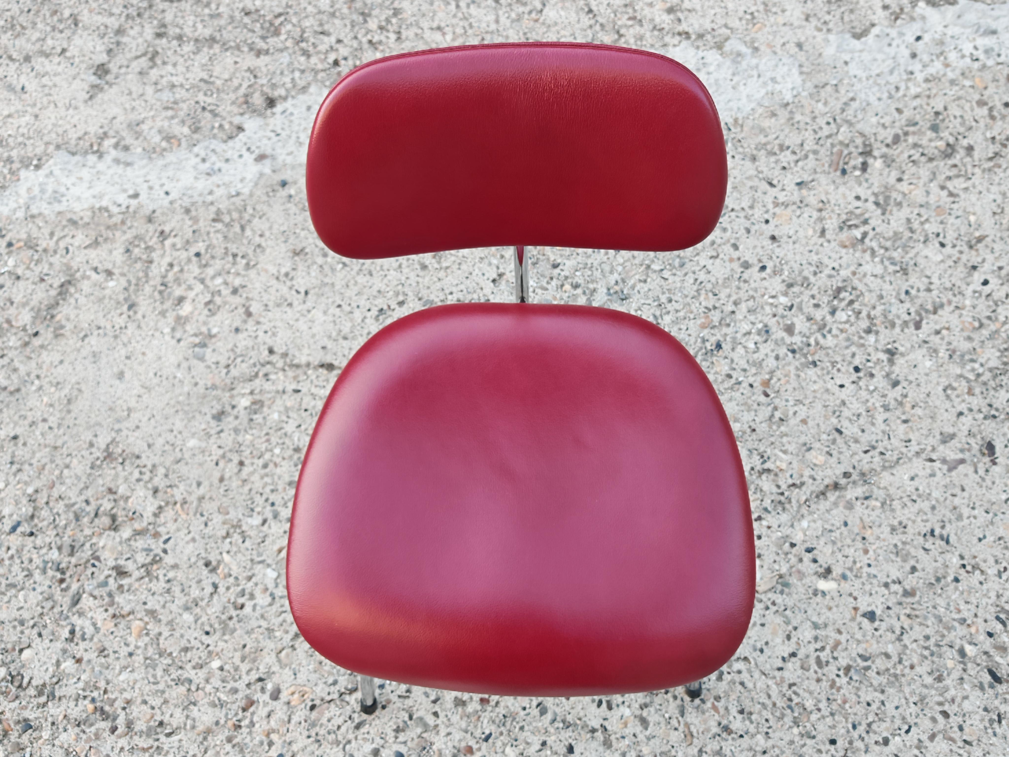 Chaise en cuir du milieu du siècle par Egon Eiermann pour Wilde + Spieth, Allemagne, années 1960 en vente 3