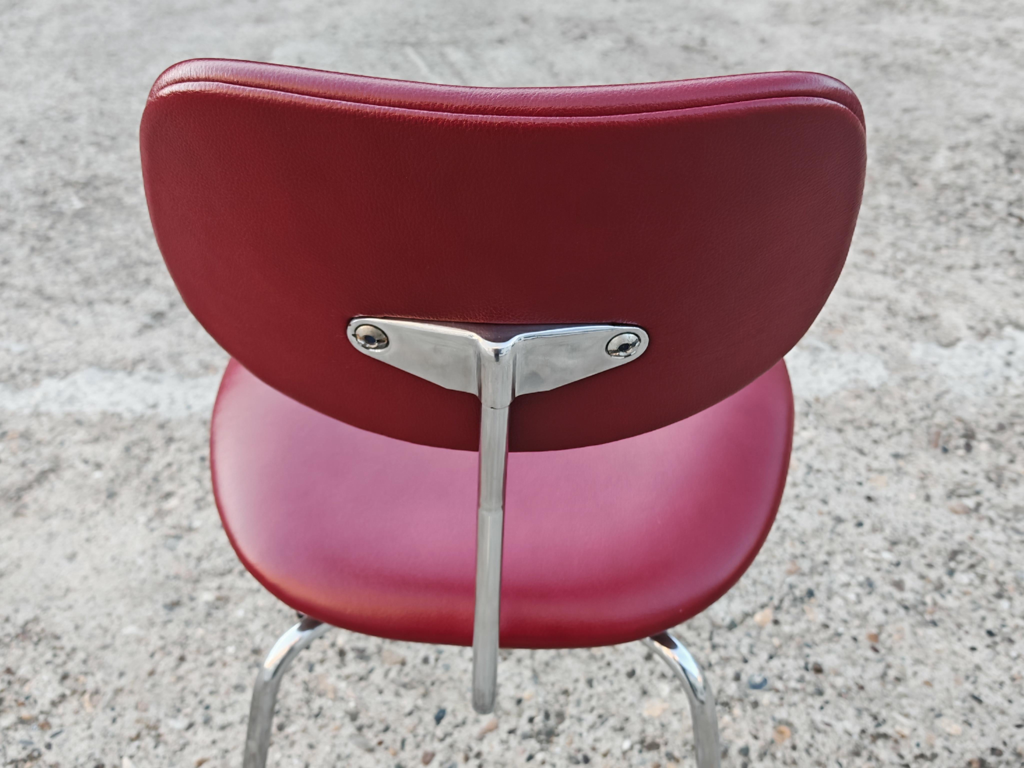 Allemand Chaise en cuir du milieu du siècle par Egon Eiermann pour Wilde + Spieth, Allemagne, années 1960 en vente