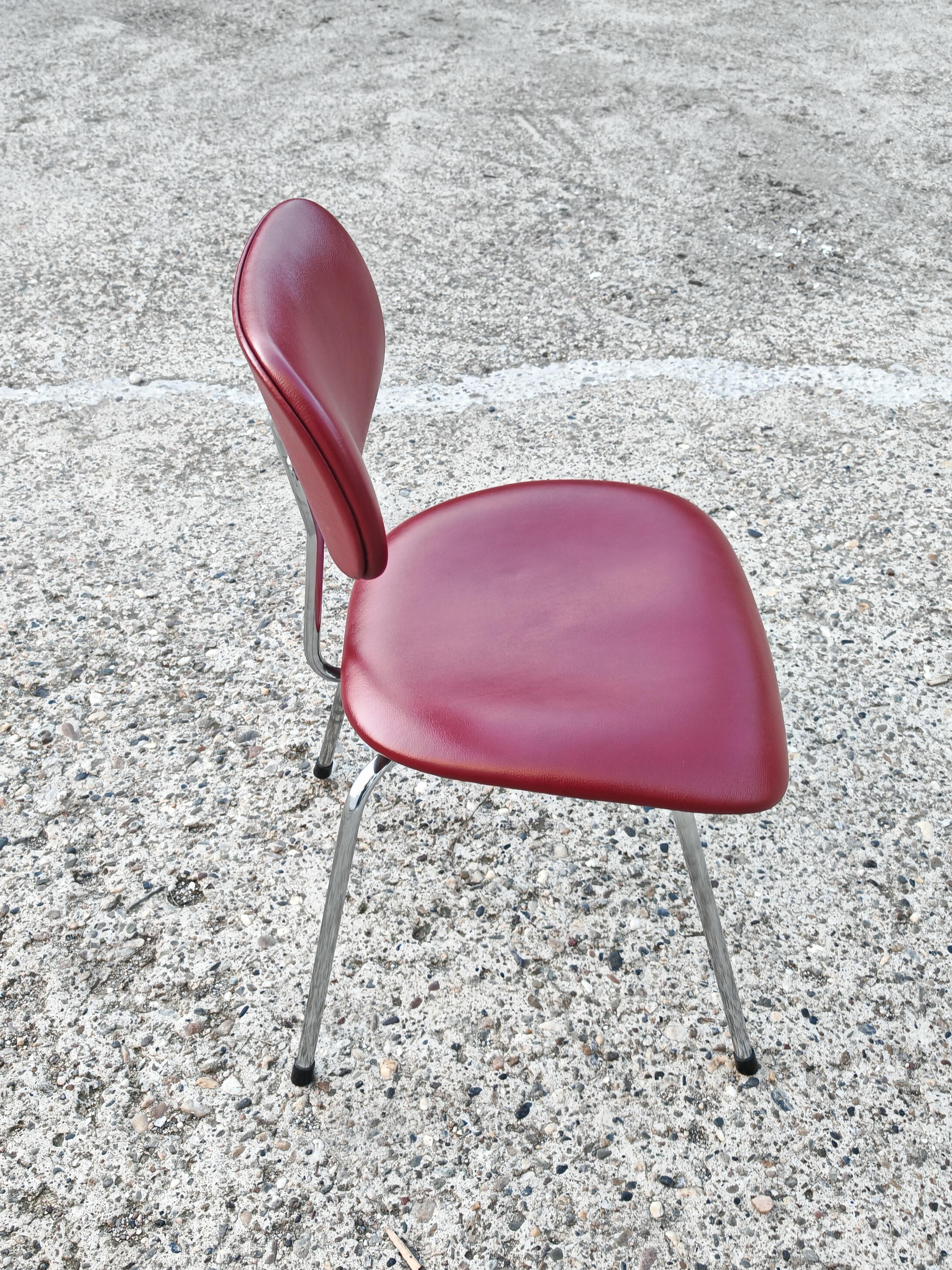 Milieu du XXe siècle Chaise en cuir du milieu du siècle par Egon Eiermann pour Wilde + Spieth, Allemagne, années 1960 en vente