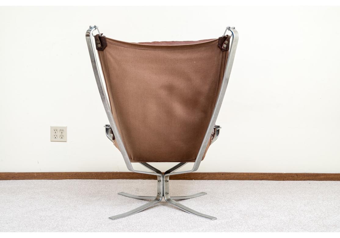 Mid-century Leather Chrome Lounge Chair By Sigurd Ressell for Restoration In Distressed Condition For Sale In Bridgeport, CT
