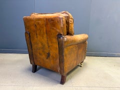 Mid century leather club chair, 1950s