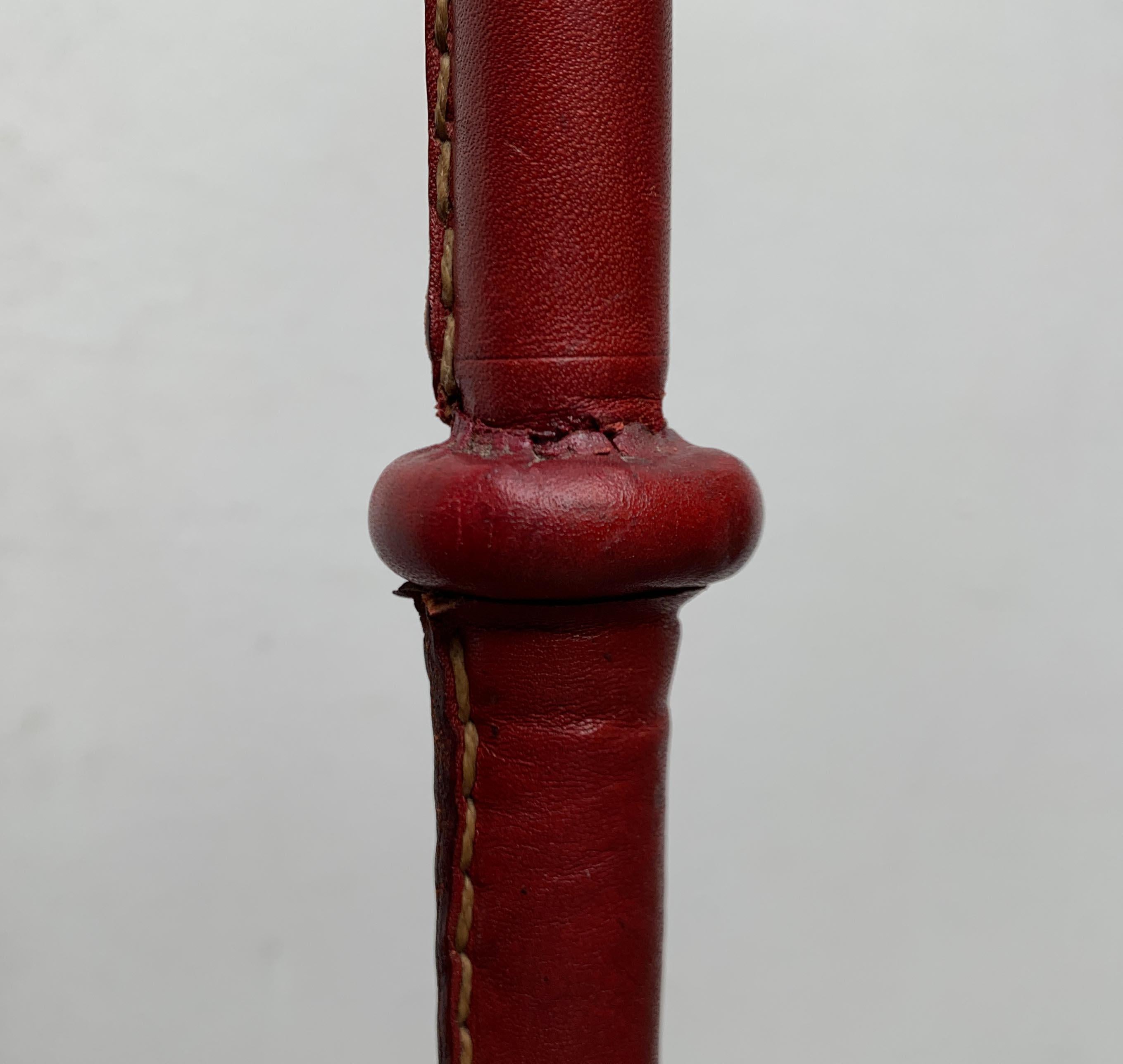 Lampadaire en cuir du milieu du siècle dans le style de Jacques Adnet pour Valenti, Espagne en vente 10