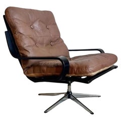 Mid-Century Leather lounge chair 1960's