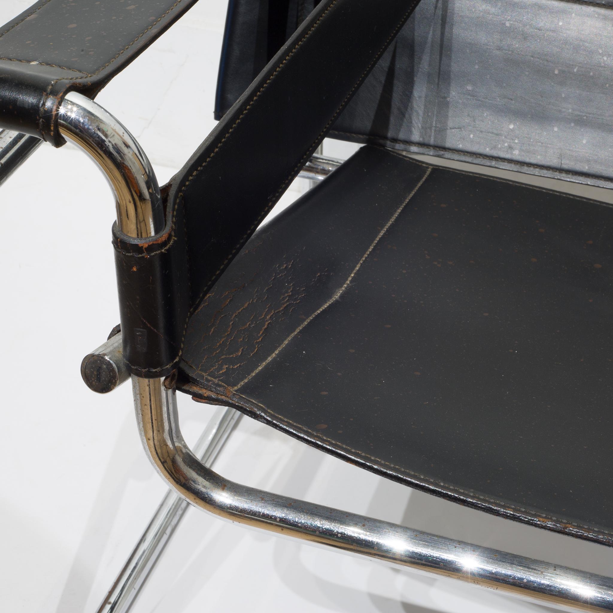 Midcentury Leather Marcel Wander For Knoll Wassily Chair Circa 1950 1960 At 1stdibs