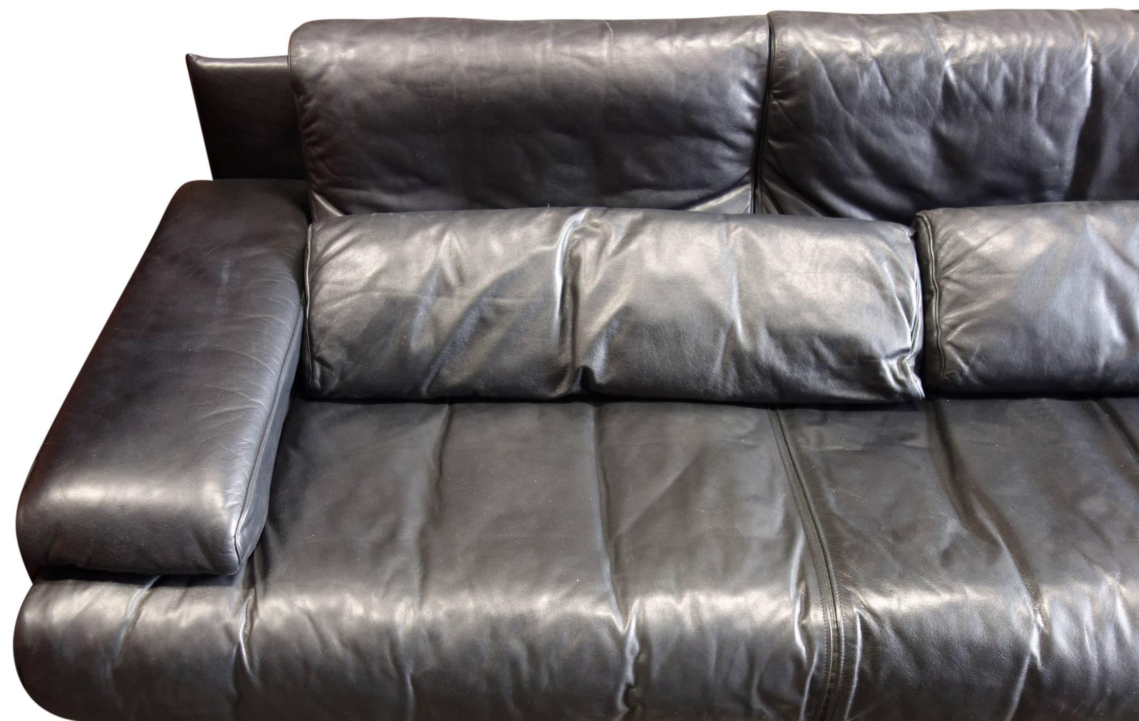 Midcentury Leather Sectional Sofa 5