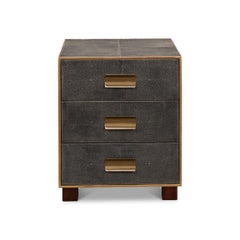 Mesa auxiliar de cuero Mid Century - Gris