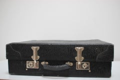 Midcentury Leather Suitcase, circa 1950s