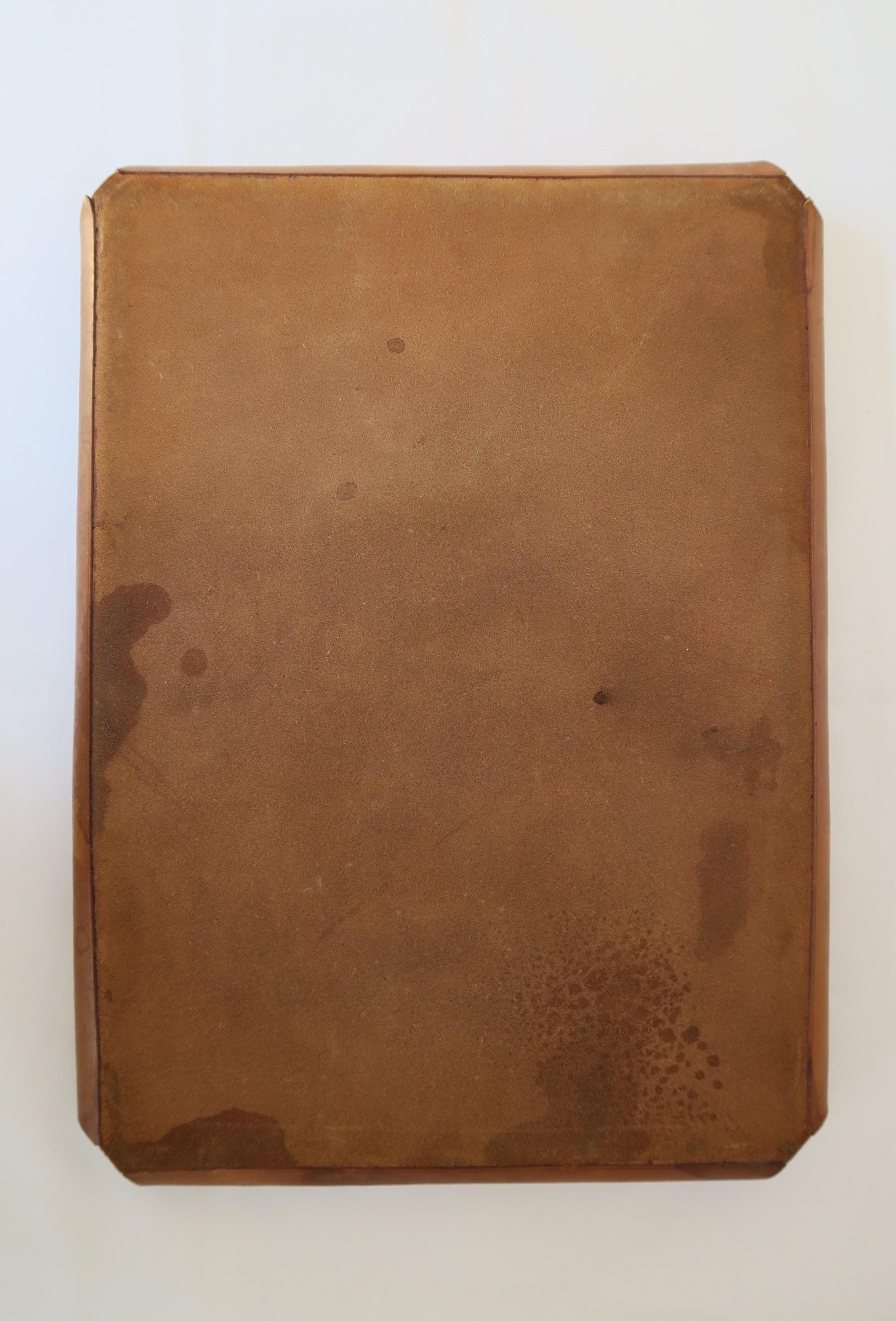 Austrian Mid-Century Leather Tray by Carl Auböck