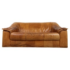 Midcentury Leather Two Seater Sofa, 1960s