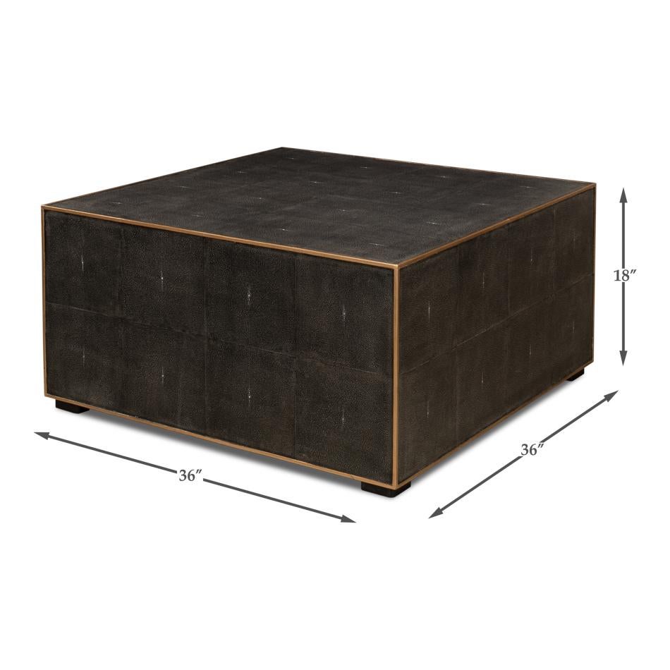 Table basse du milieu du siècle enveloppée de cuir en vente 4