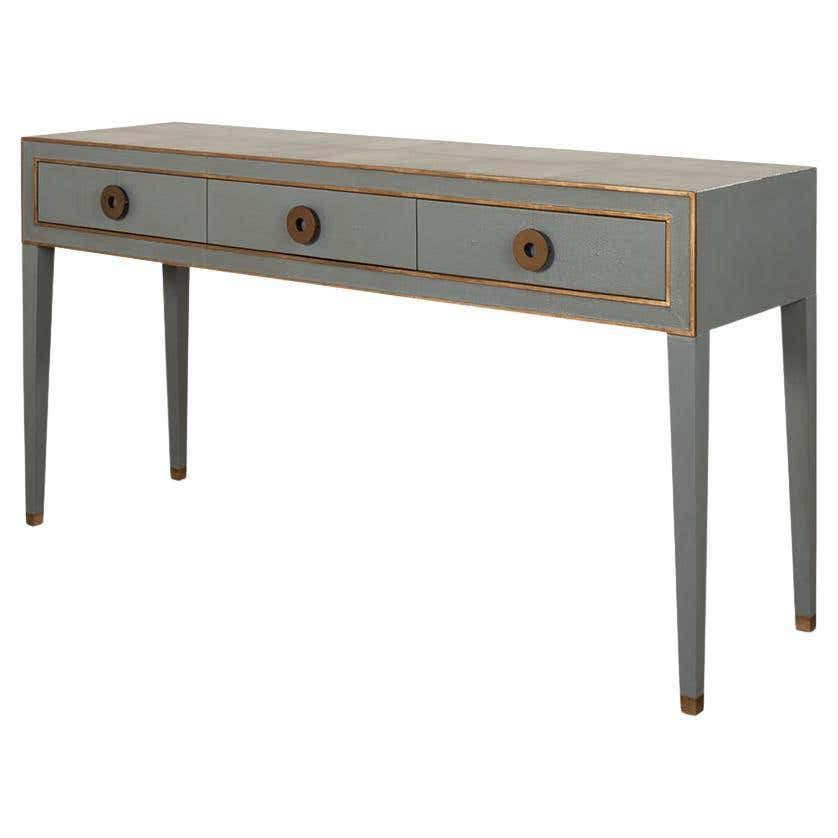 Console Lacquer Mid Century Style Lacquered Console Table For Sale at 1stDibs