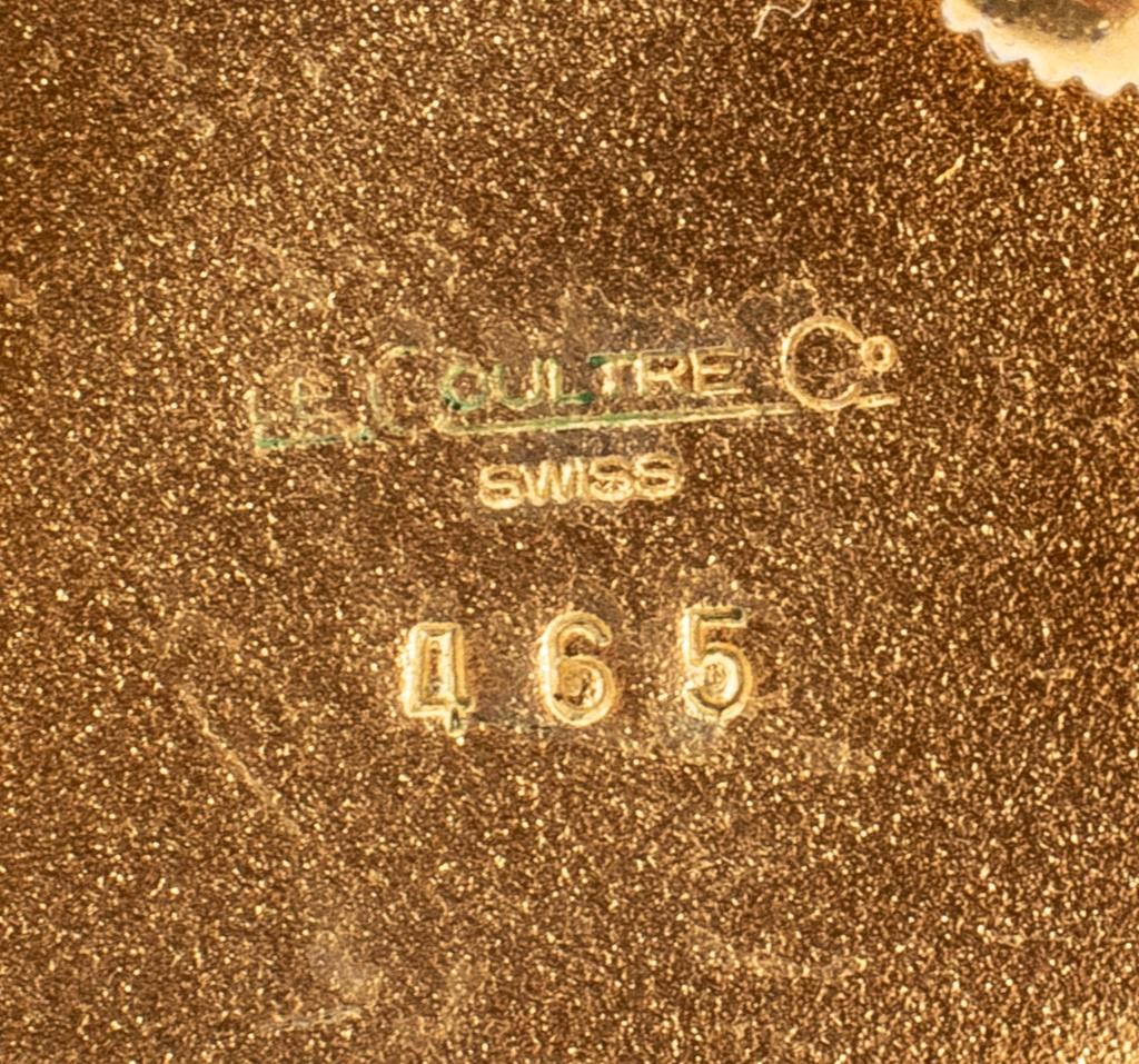 Horloge de bureau LeCoultre du milieu du siècle Modèle 465 en vente 2