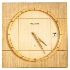 Horloge de bureau LeCoultre du milieu du siècle Modèle 465