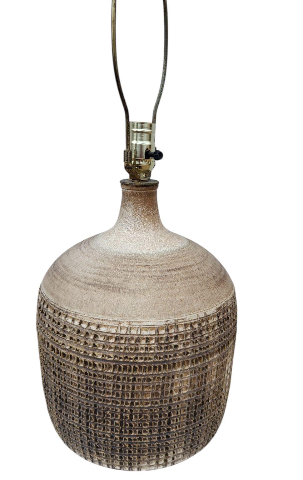 Lampe en poterie Lee Rosen pour Design Technics, années 1960 en vente 3