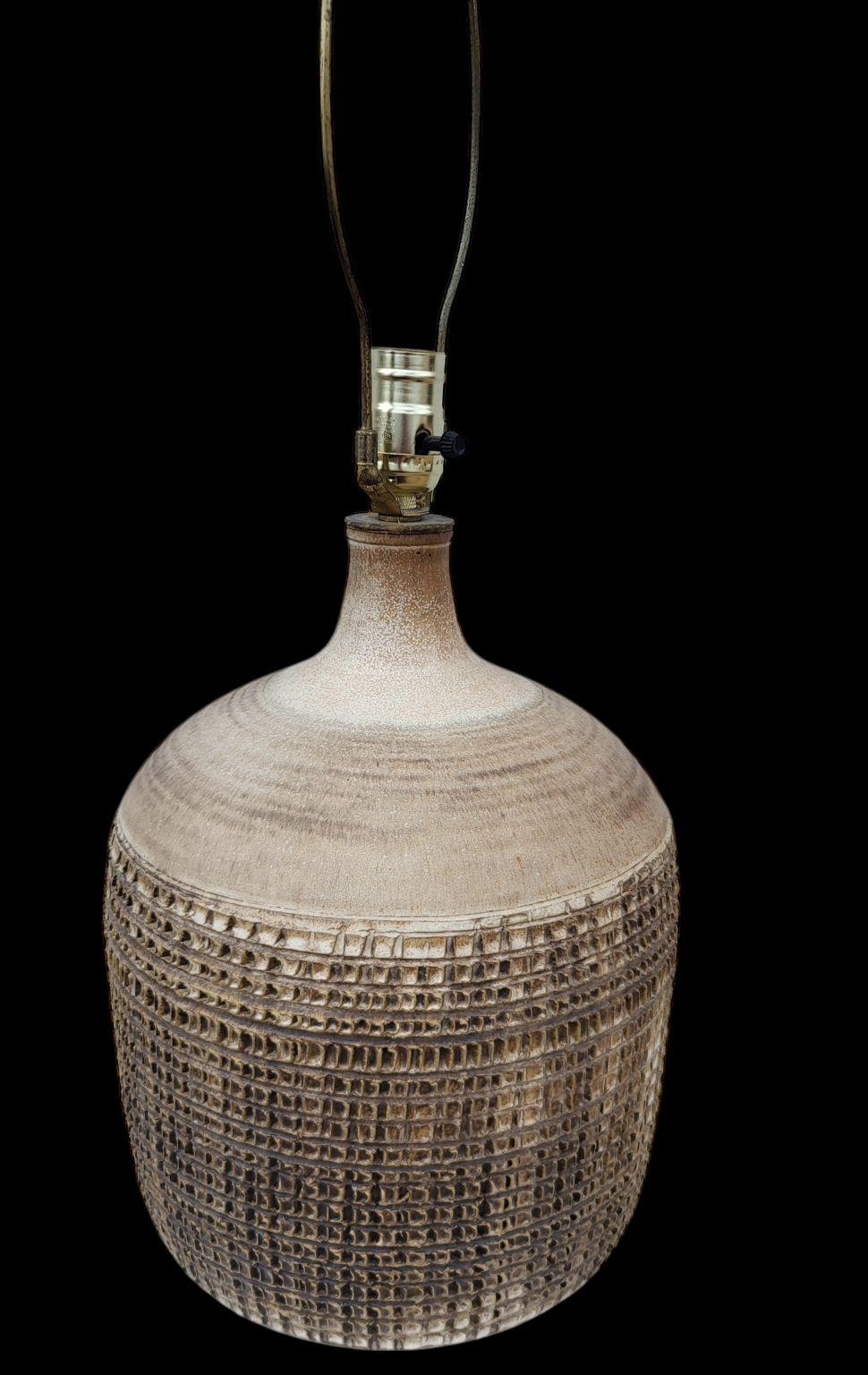 Lampe en poterie Lee Rosen pour Design Technics, années 1960 en vente 4