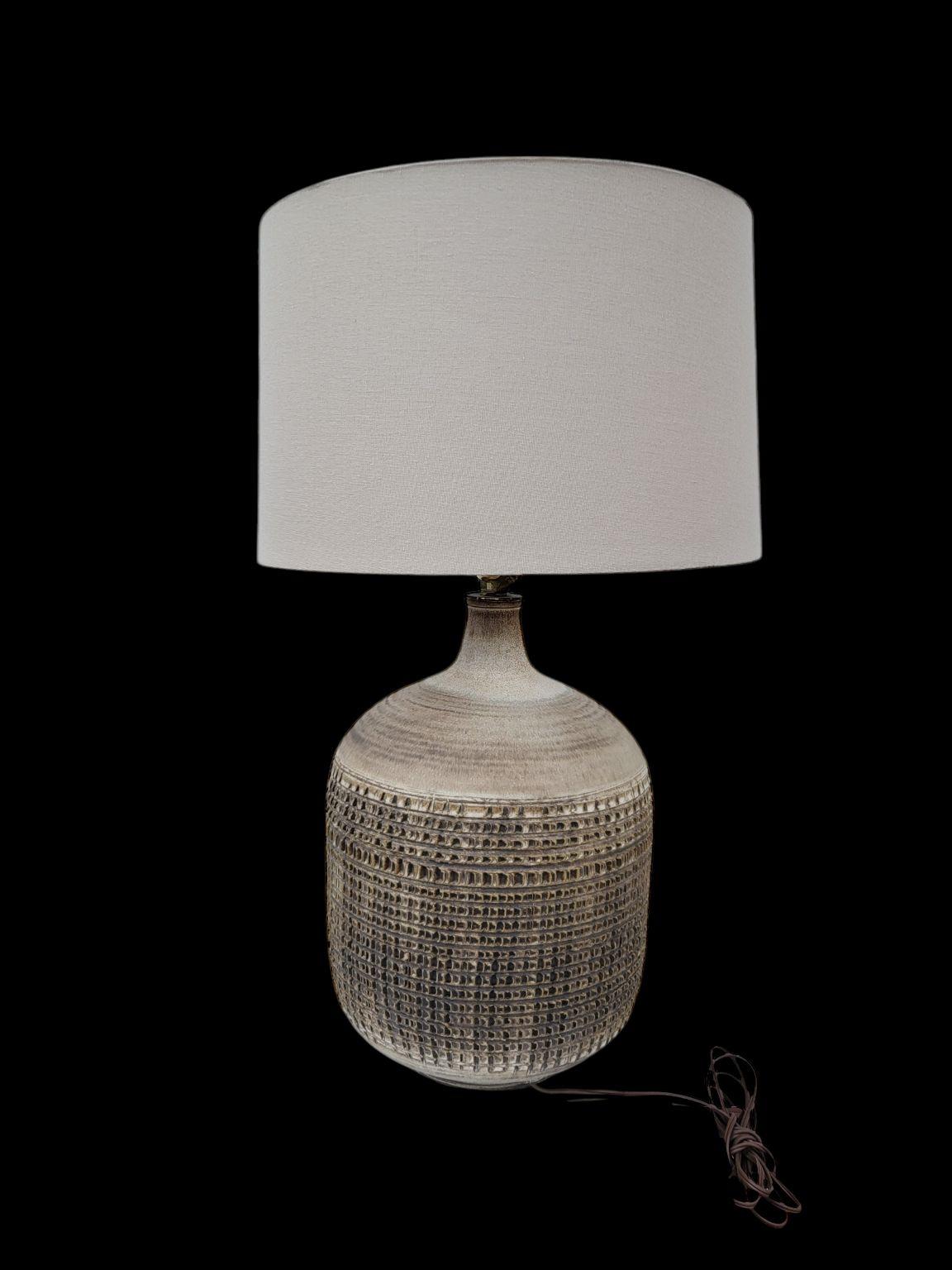 Mid-Century Modern Lampe en poterie Lee Rosen pour Design Technics, années 1960 en vente