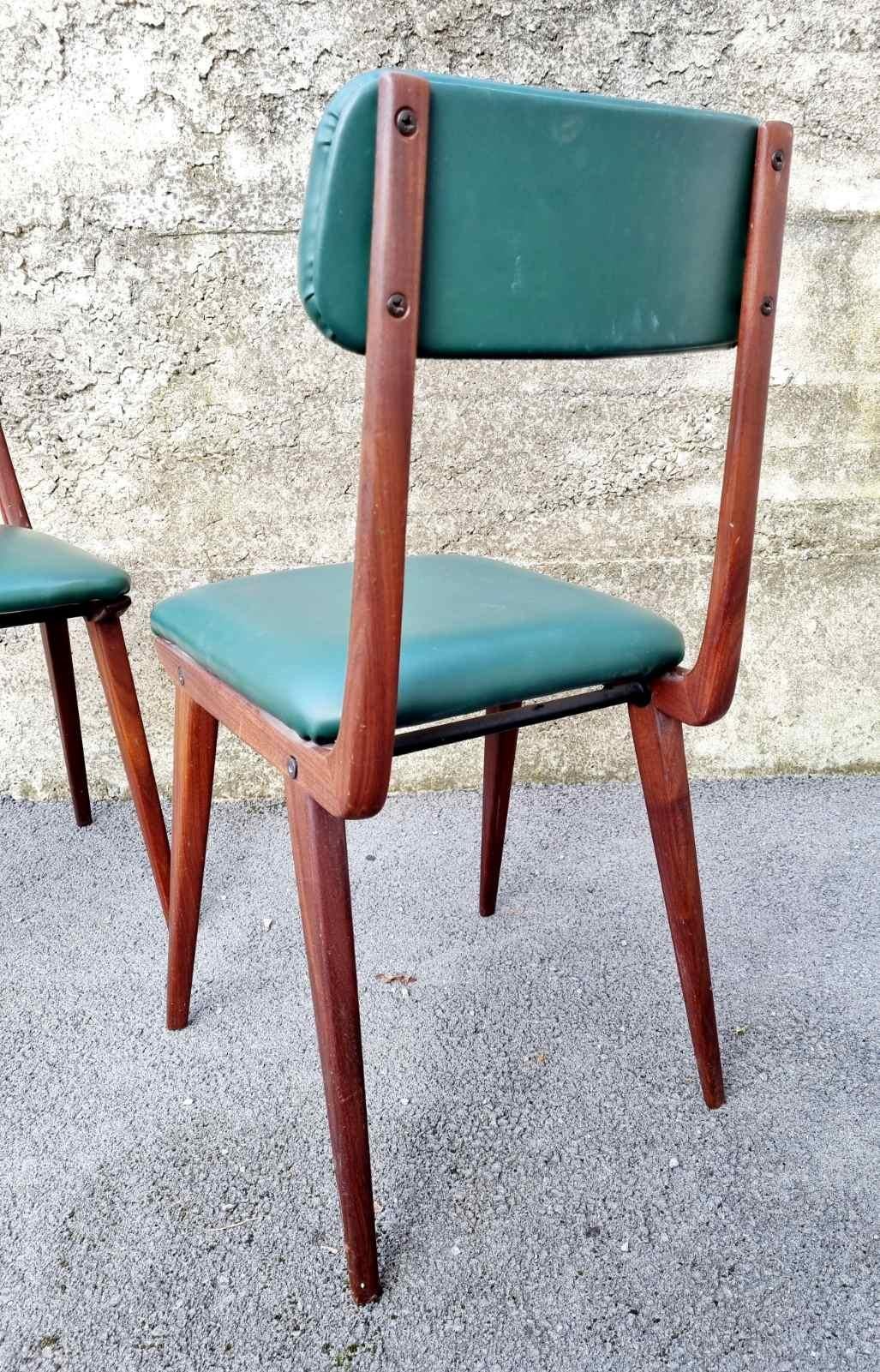 Lella-Stühle aus der Mitte des Jahrhunderts, entworfen von Ezio Longhi für Elam Milano, Italien 50er Jahre (Moderne der Mitte des Jahrhunderts) im Angebot