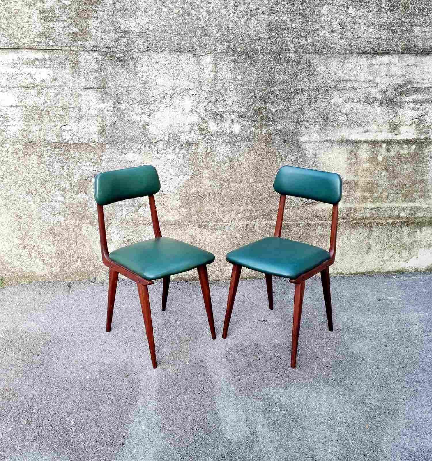 Lella-Stühle aus der Mitte des Jahrhunderts, entworfen von Ezio Longhi für Elam Milano, Italien 50er Jahre im Zustand „Gut“ im Angebot in Lucija, SI