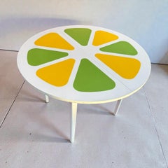 Mid Century Lemon Slice Kitchenette Dining Table