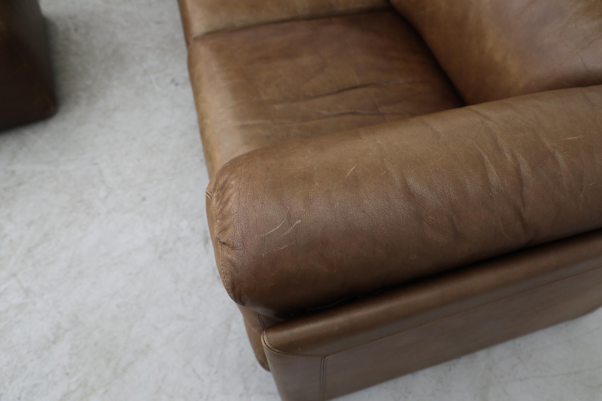 Midcentury Leolux Leather Sectional Sofa 6