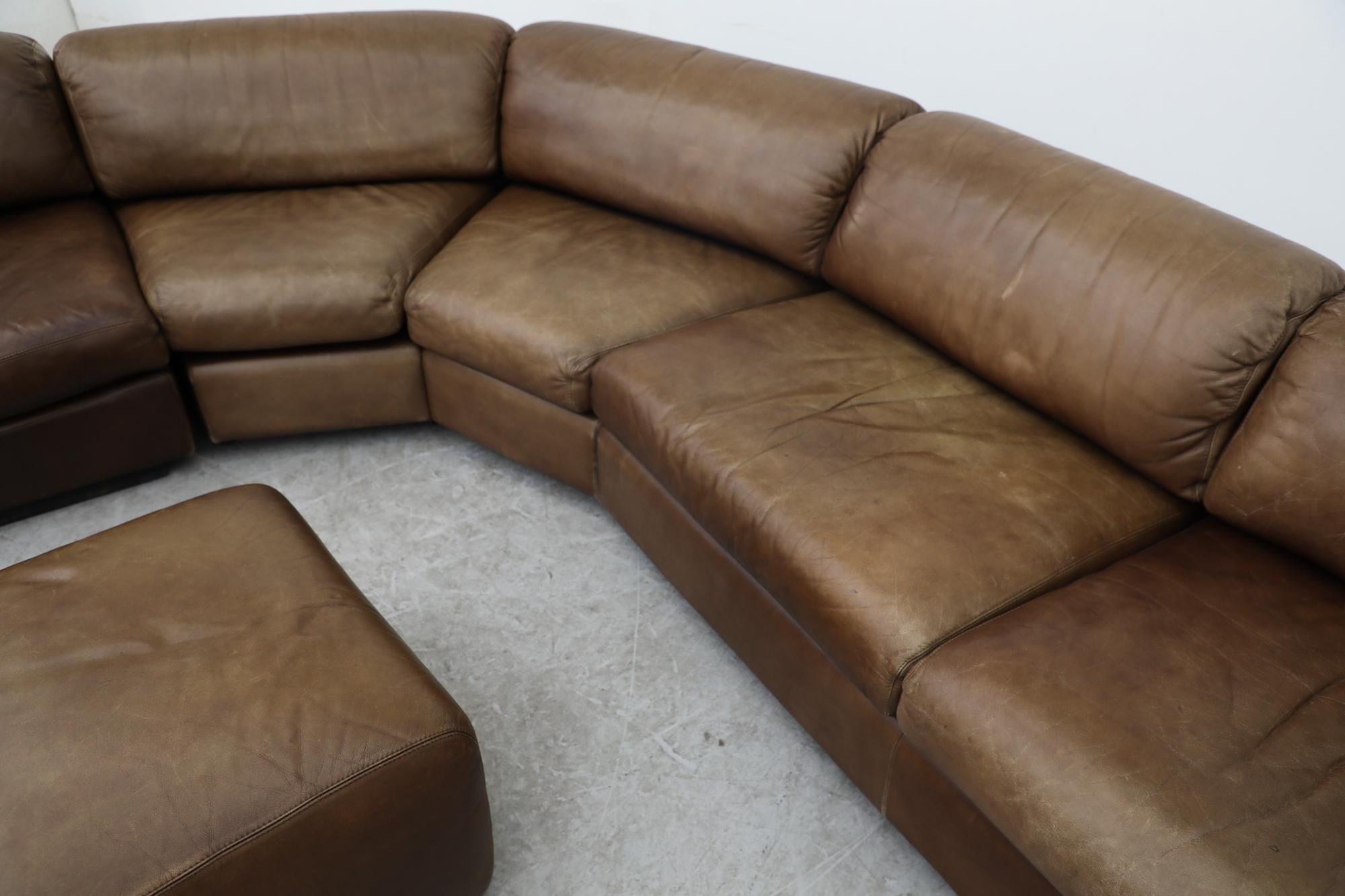 Midcentury Leolux Leather Sectional Sofa 9
