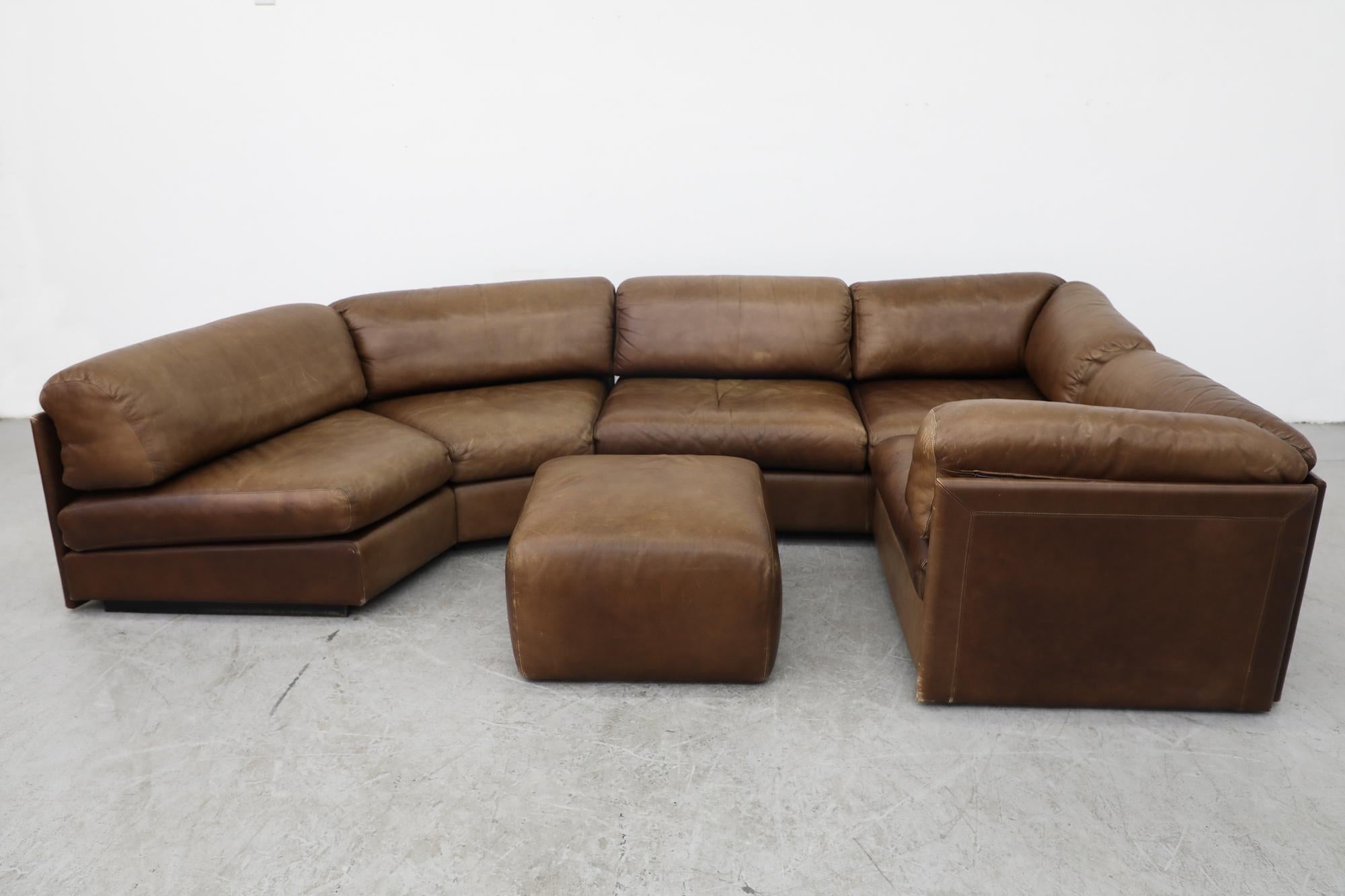 mid century reclining sectional