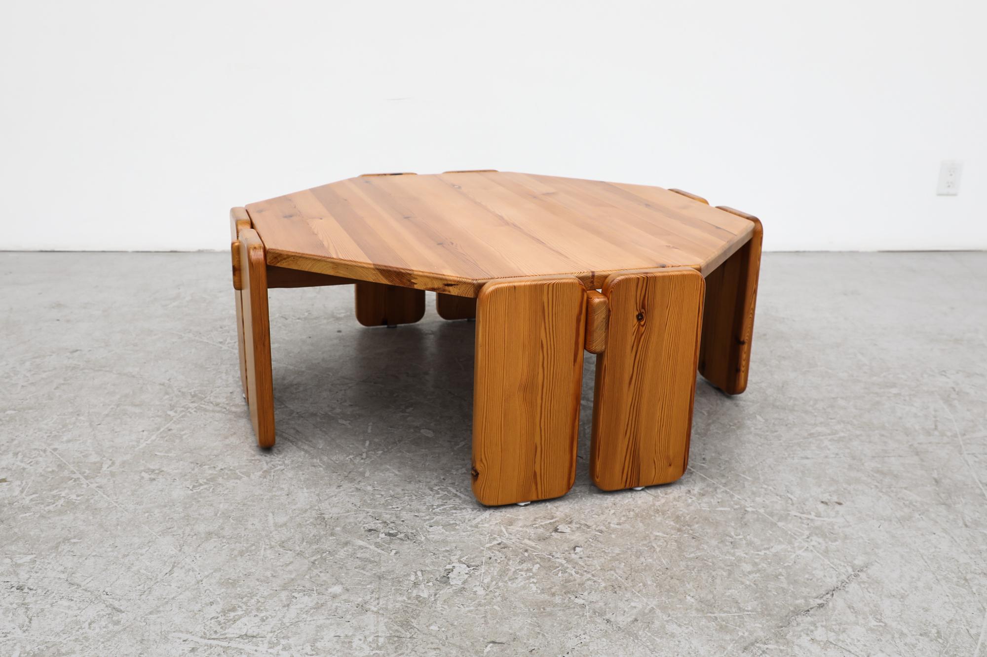 Mid-Century Leolux Pine Coffee Table 1