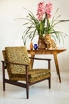 Mid Century Leopard Armchair, GFM 142, Edmund Homa, Europe, 1960s