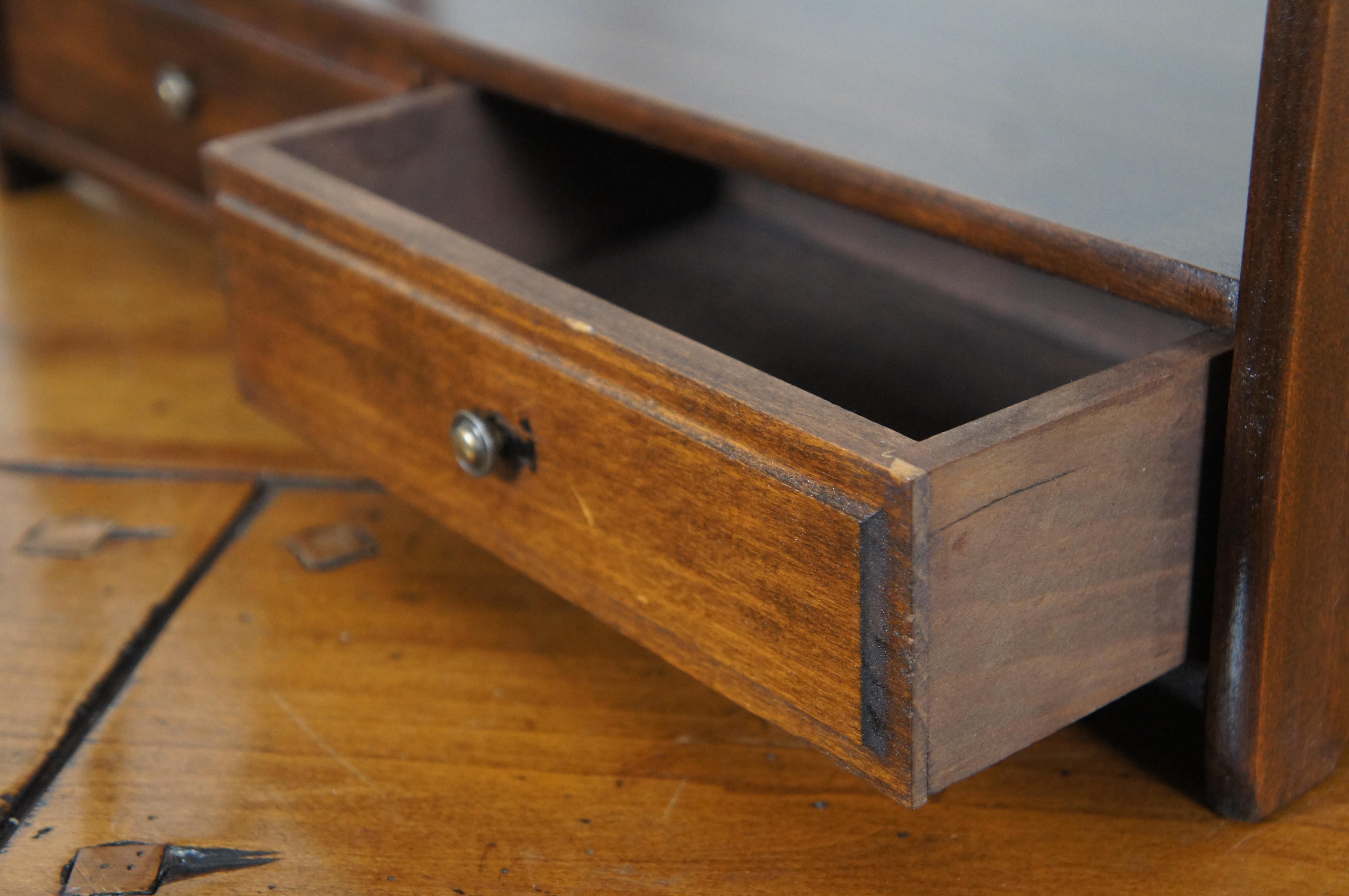 Midcentury Lewis Butler Mahogany Chippendale 3 Tier Wall Hanging Shelf #112 5
