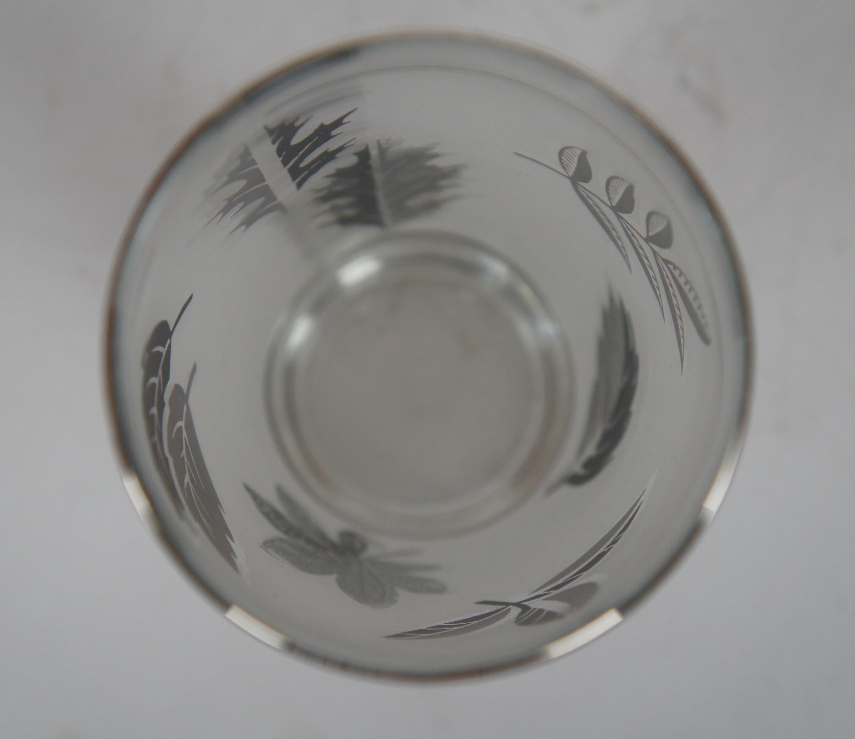 Mid-Century Libbey Barware Cocktail-Set Glas-Highball- und Eisdrahtträger MCM im Angebot 1