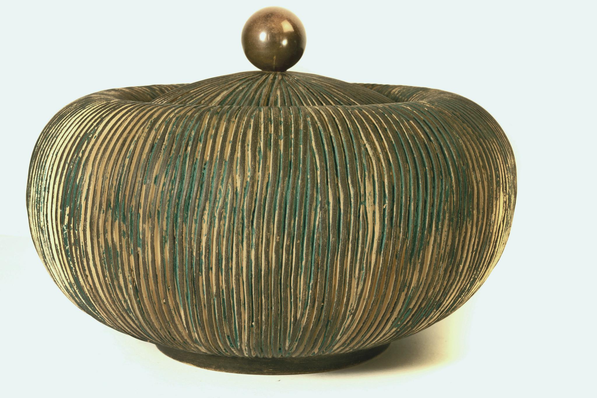 Cuenco con tapa de mediados de siglo de Ceramiche Batignani, Italia Moderno de mediados de siglo en venta