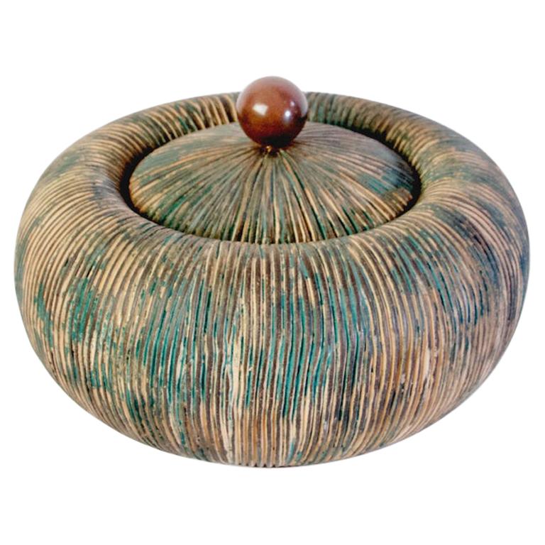 Mid Century Lidded Bowl by Ceramiche Batignani, Italy