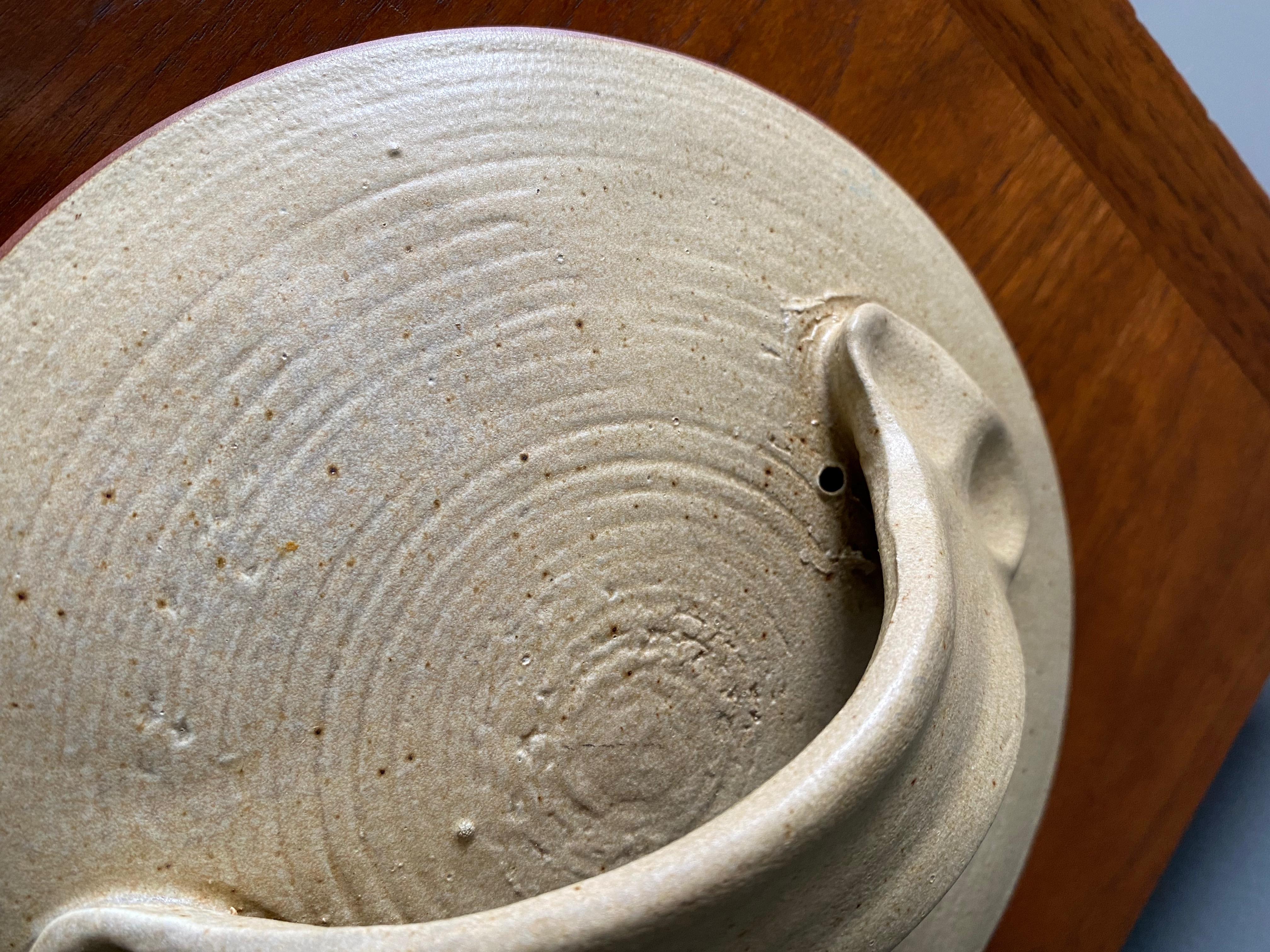 Mid Century Lidded Ceramic Bowl For Sale 1