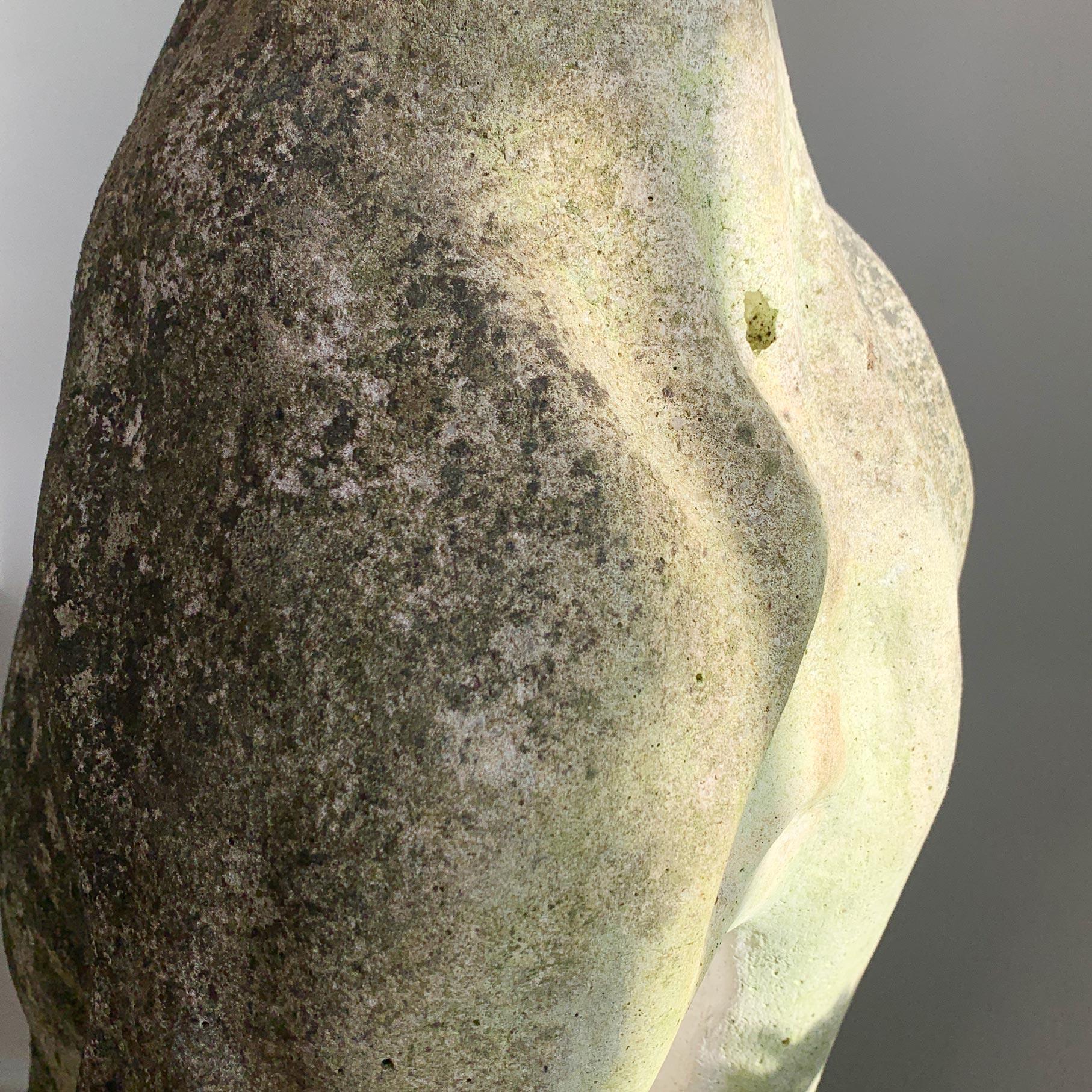 Mid Century Life Size Italian Composite Stone Greyhound Statue 7