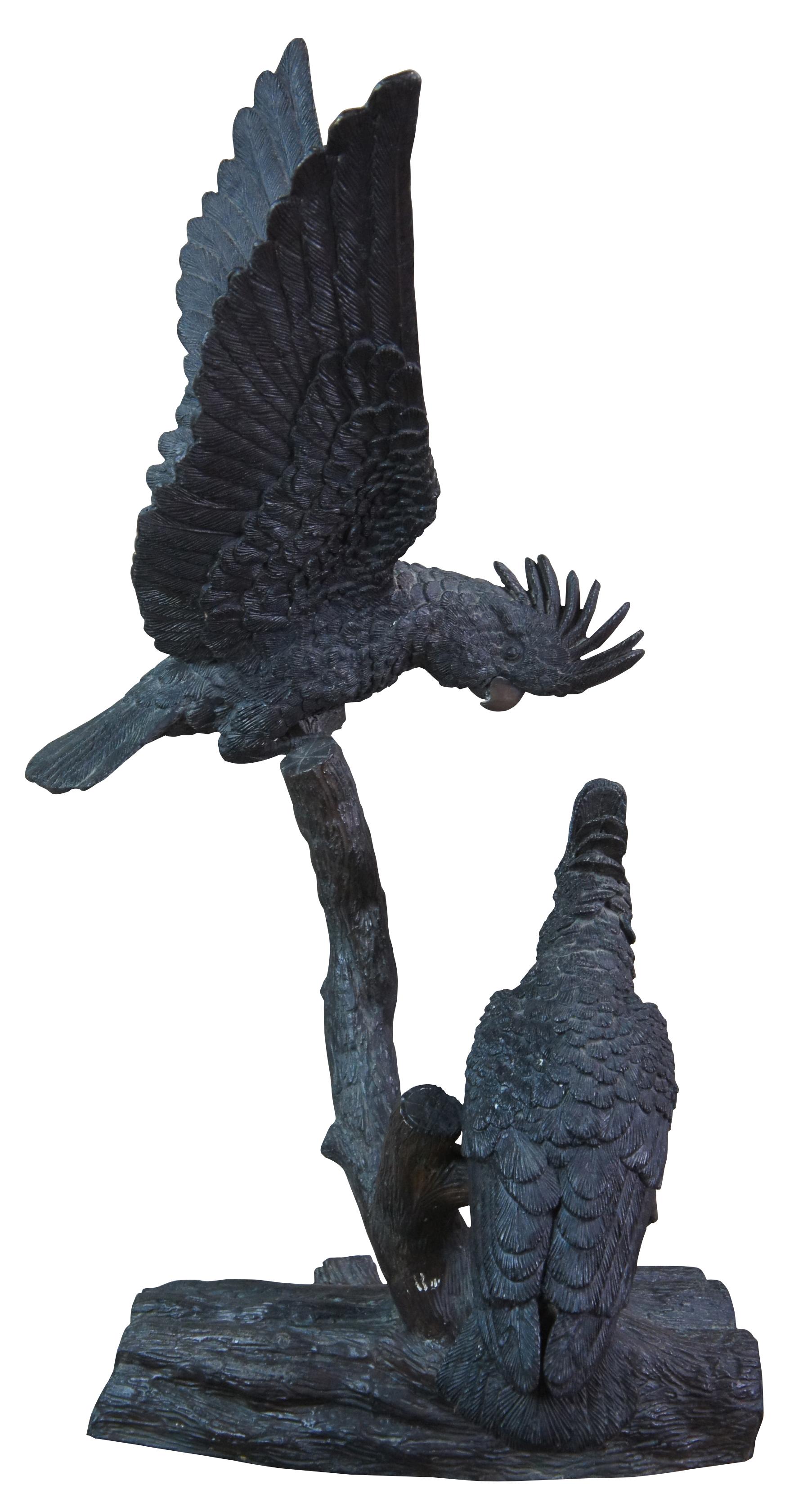 life size bronze sculptures of birds