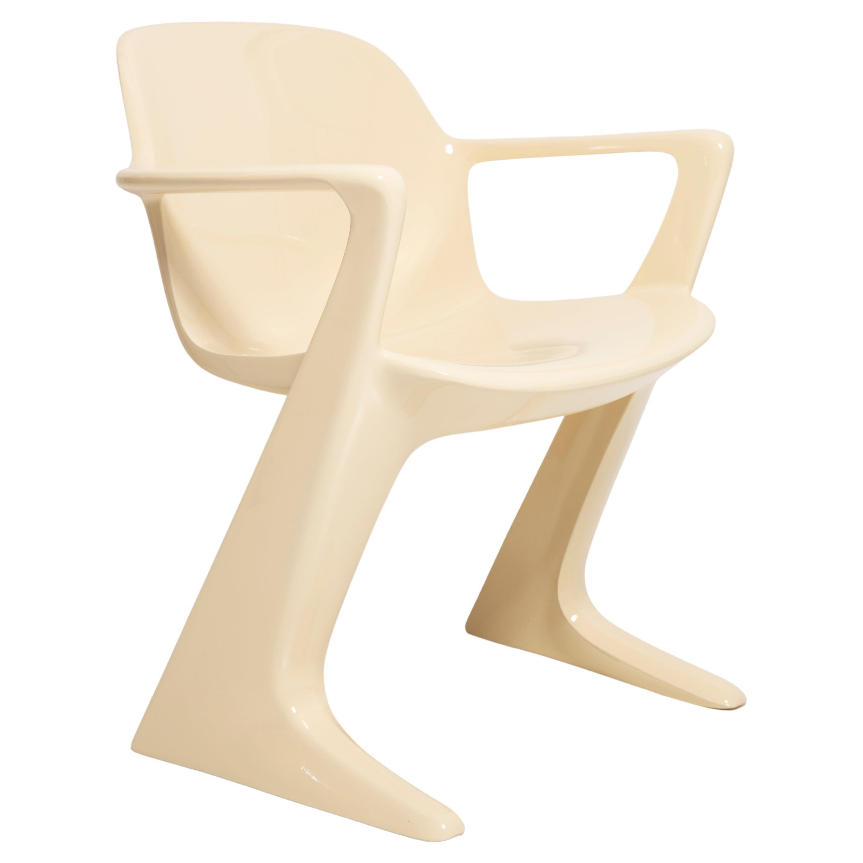 Mid-Century Light Beige Kangaroo Chair Designed by Ernst Moeckl, Germany, 1968 For Sale