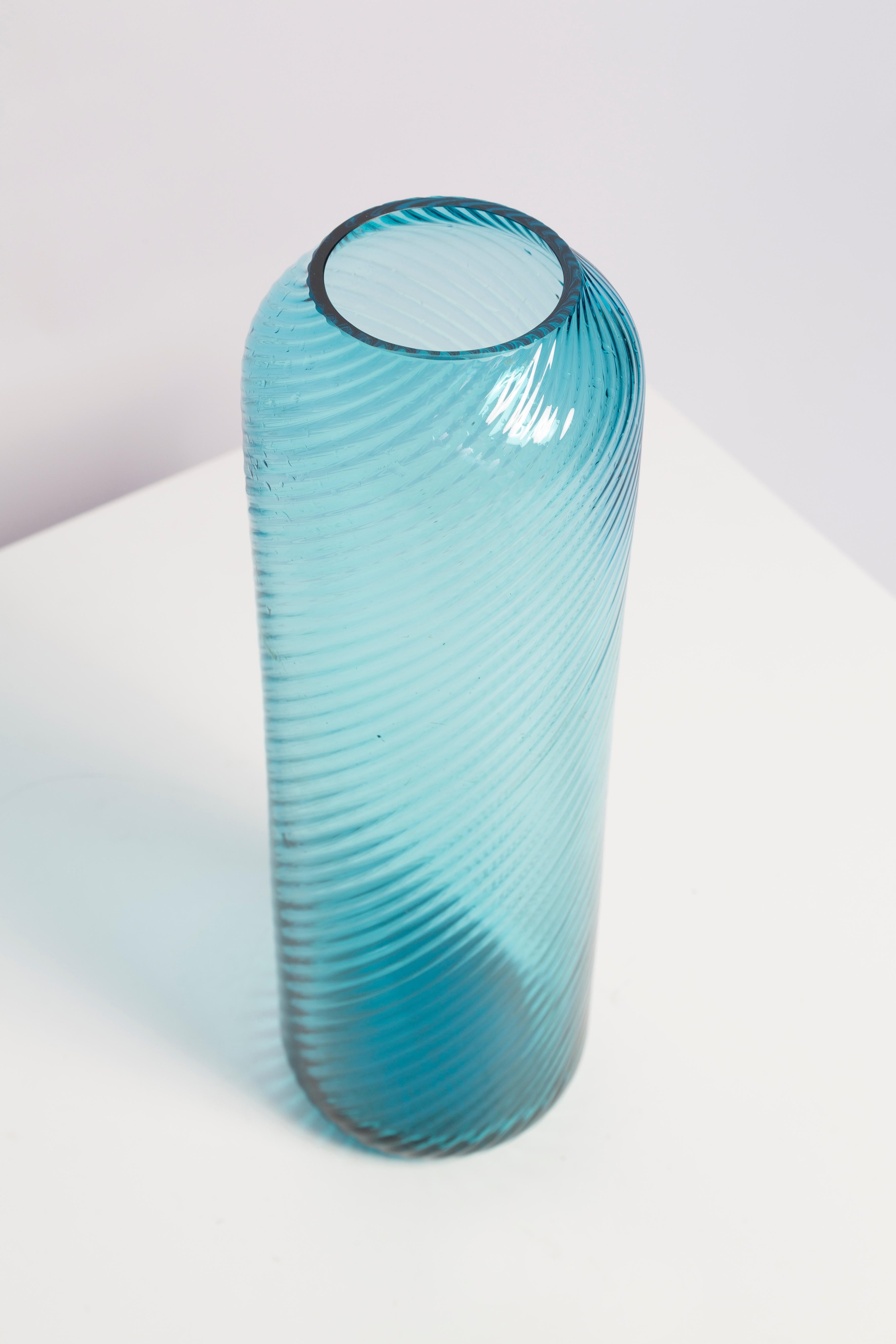 20th Century Mid Century Light Blue Vase, Italy, 1960s For Sale