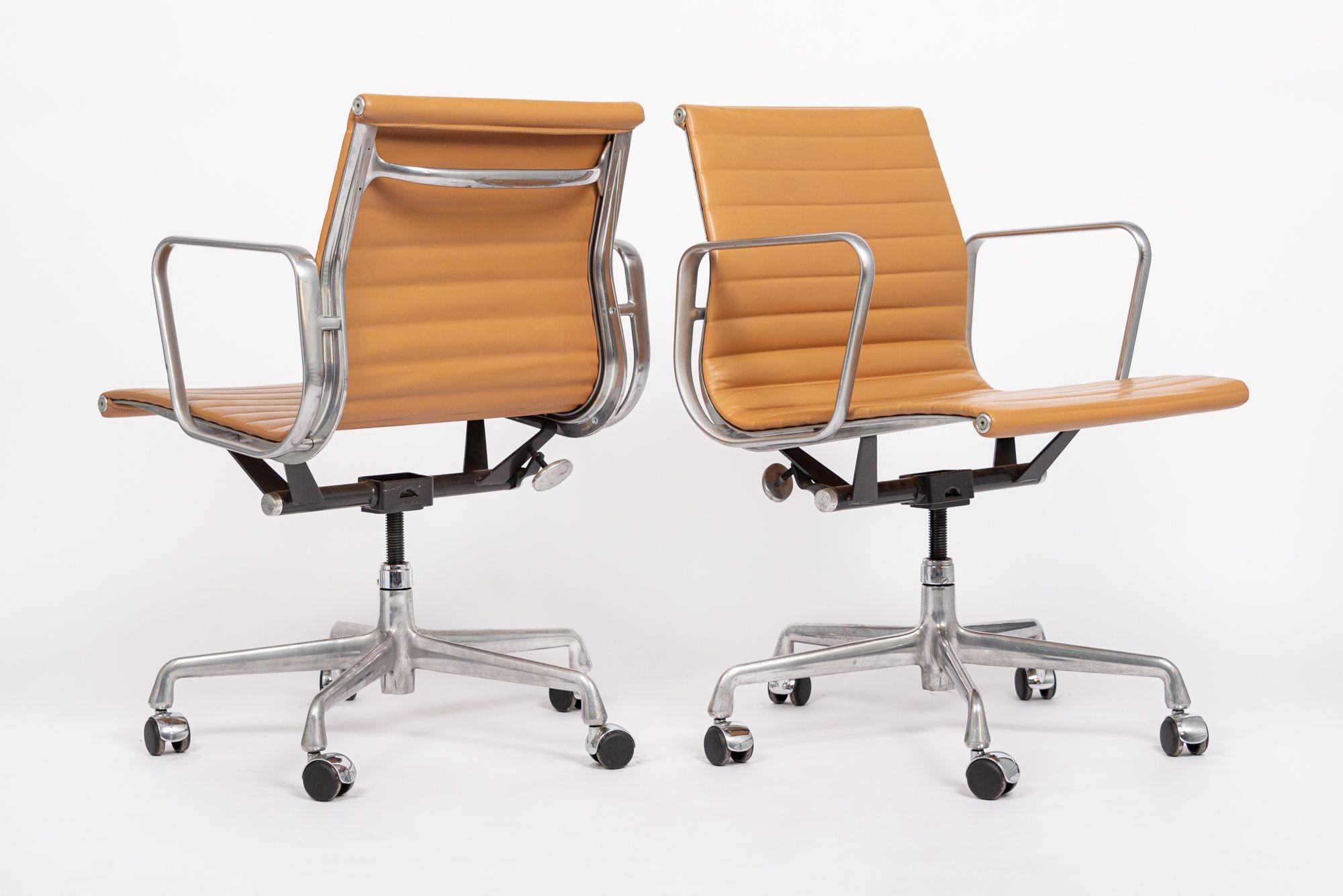 Mid Century Light Brown Office Chairs by Eames for Herman Miller 2006 4