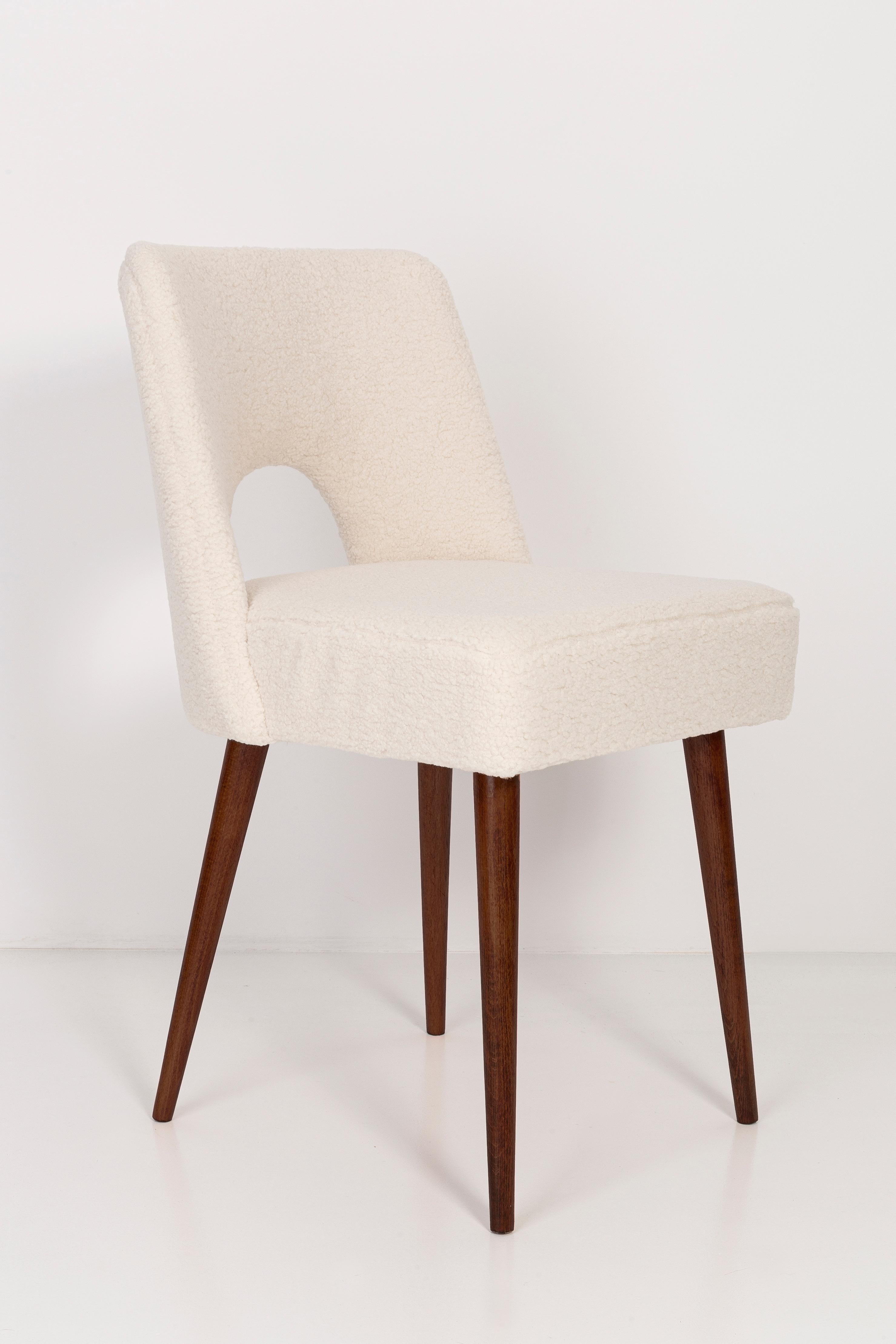 boucle shell chair