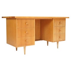 Vintage Mid Century Light Oak Meredew Desk