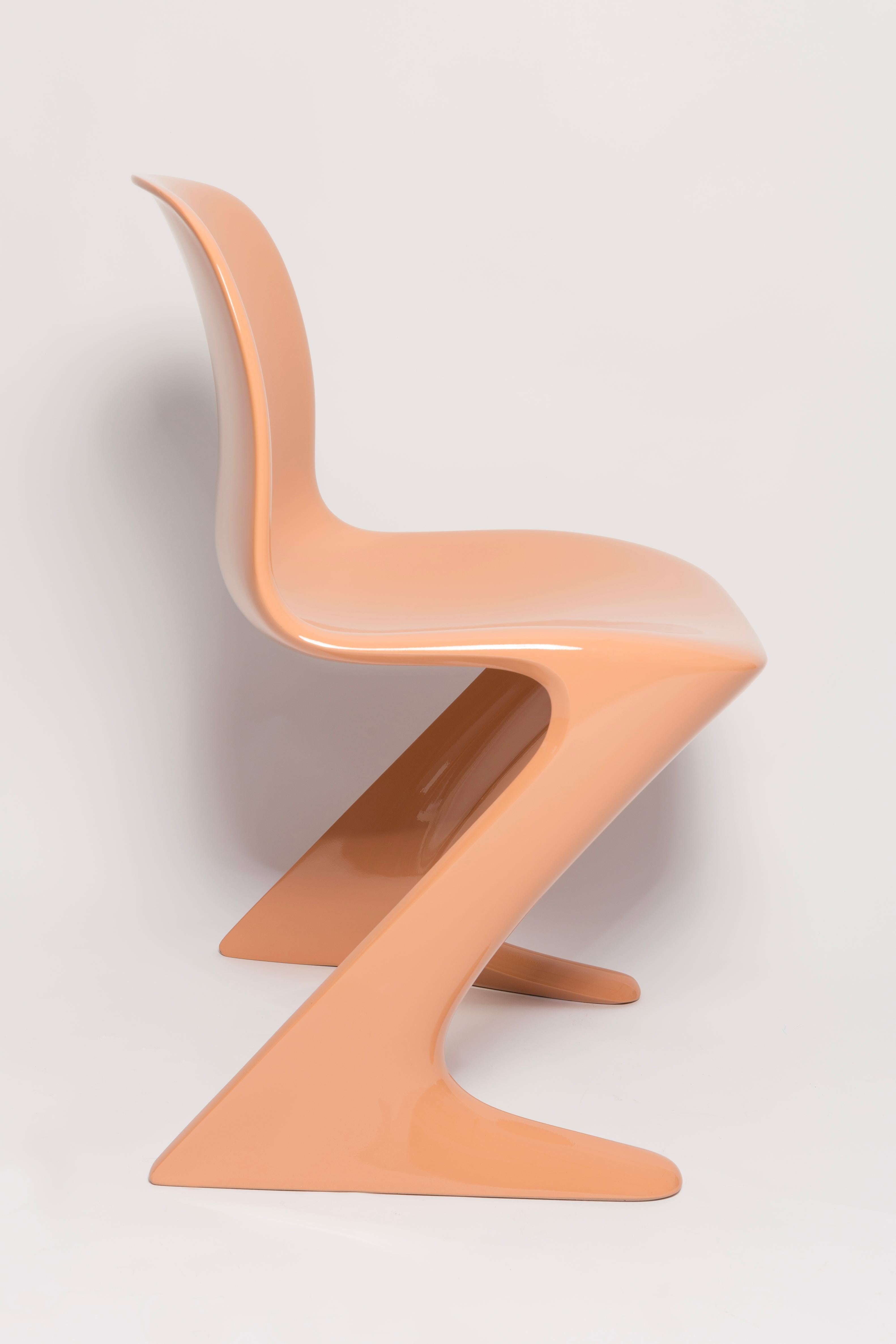 Mid-Century moderno Sedia canguro arancione chiaro di metà secolo, Ernst Moeckl, Germania, 1968 in vendita