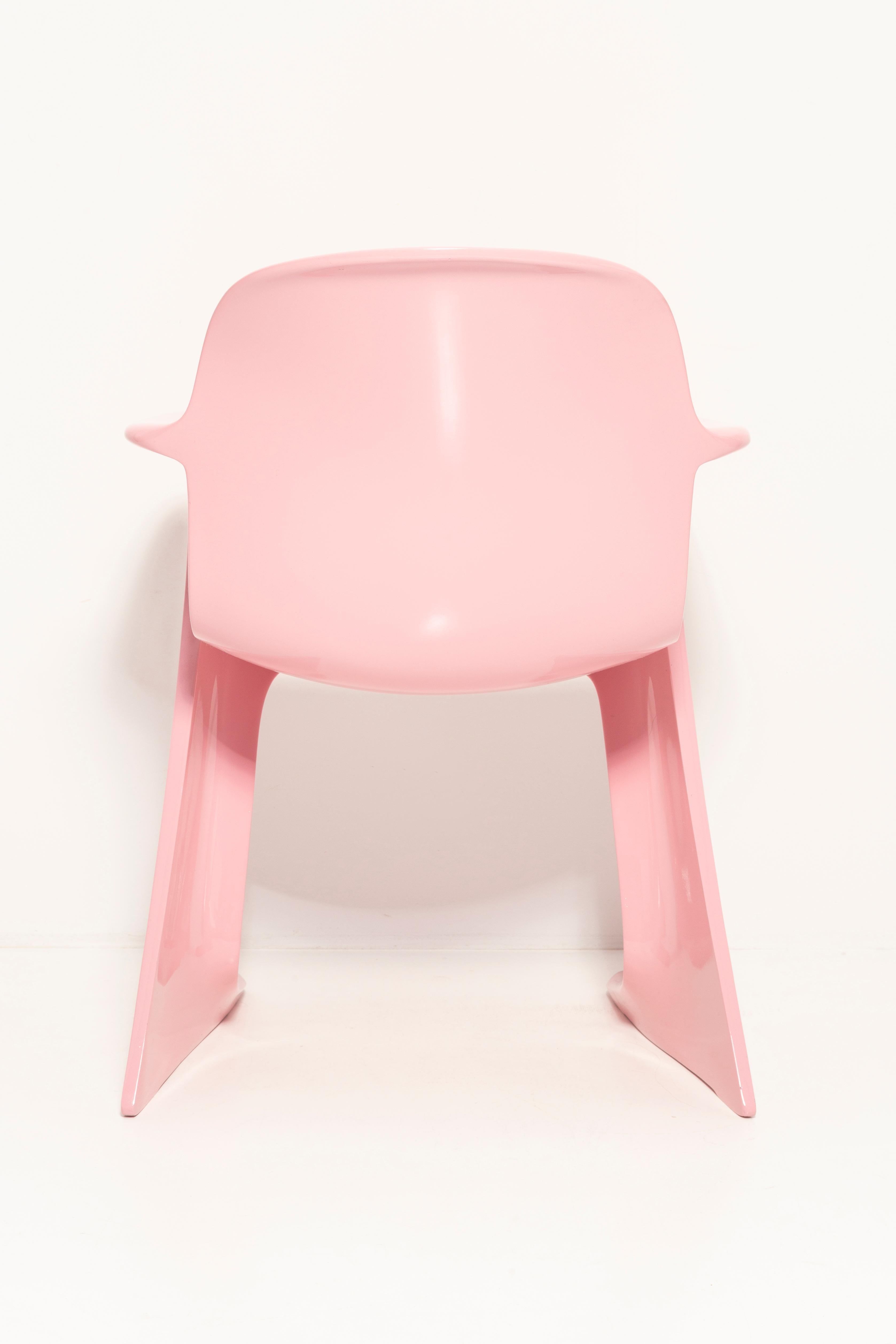 Mid-Century Light Pink Kangaroo Chair Designed by Ernst Moeckl, Germany, 1968 For Sale 7