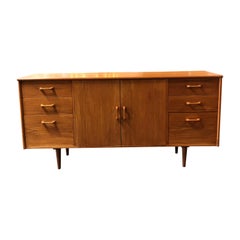 Used Midcentury Light Wood Credenza