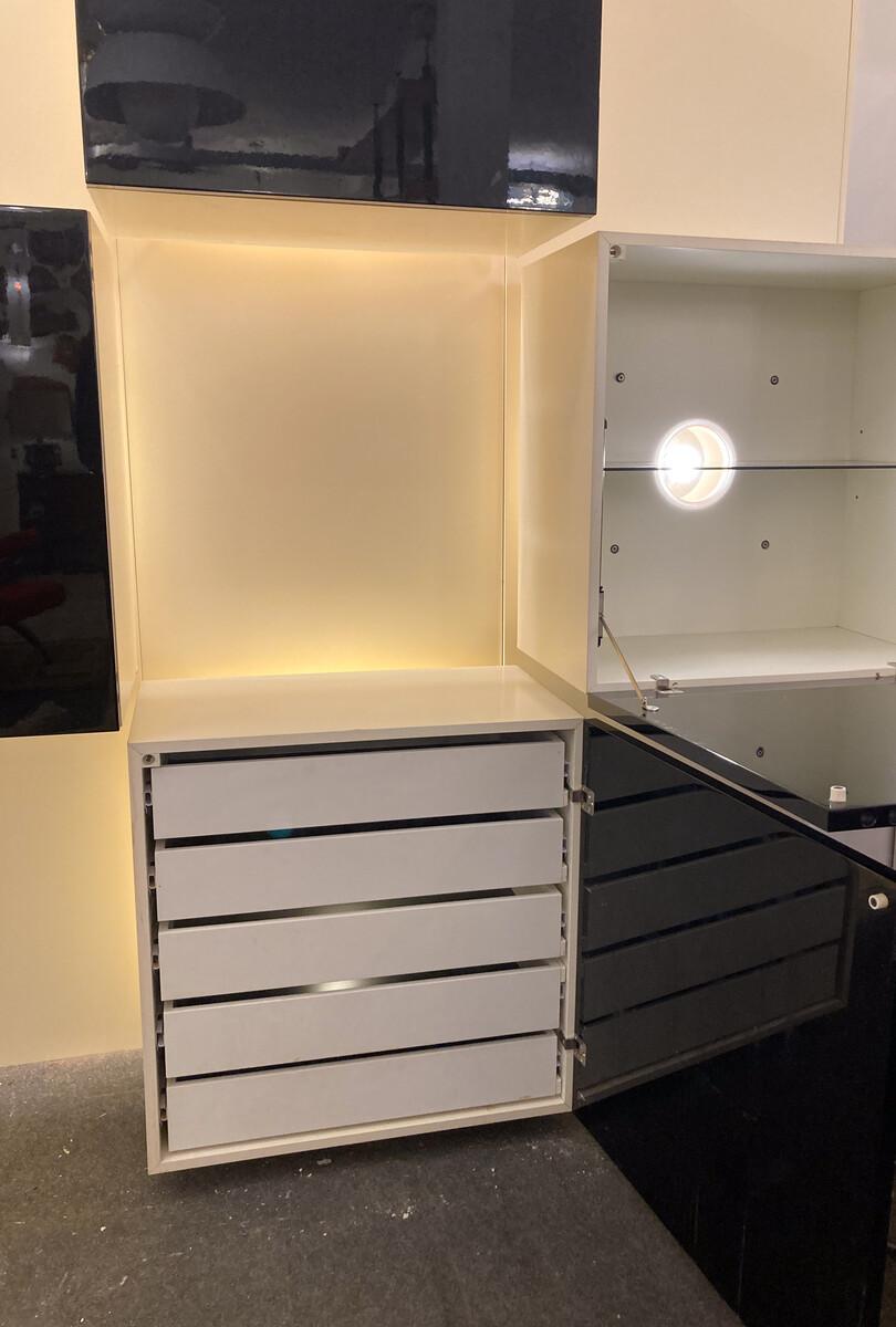 Mid-Century Lighting Wall Unit by Roberto Monsani for Acerbis, 1970s For Sale 6