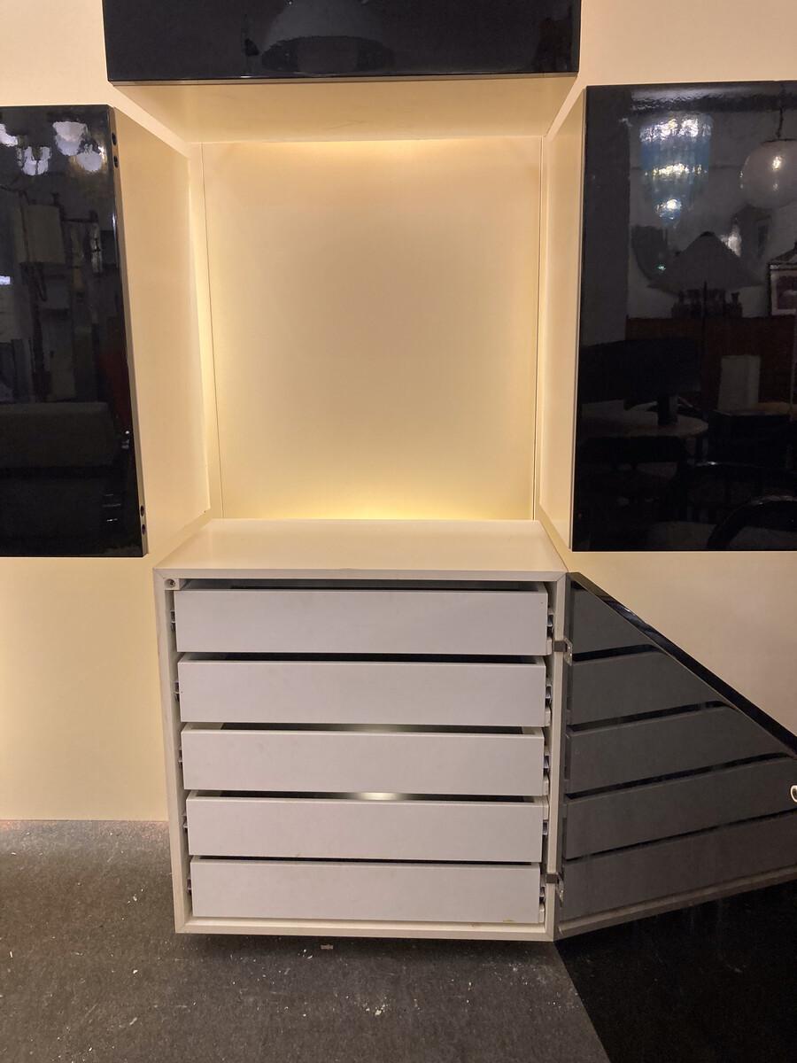 Mid-Century Lighting Wall Unit by Roberto Monsani for Acerbis, 1970s For Sale 10