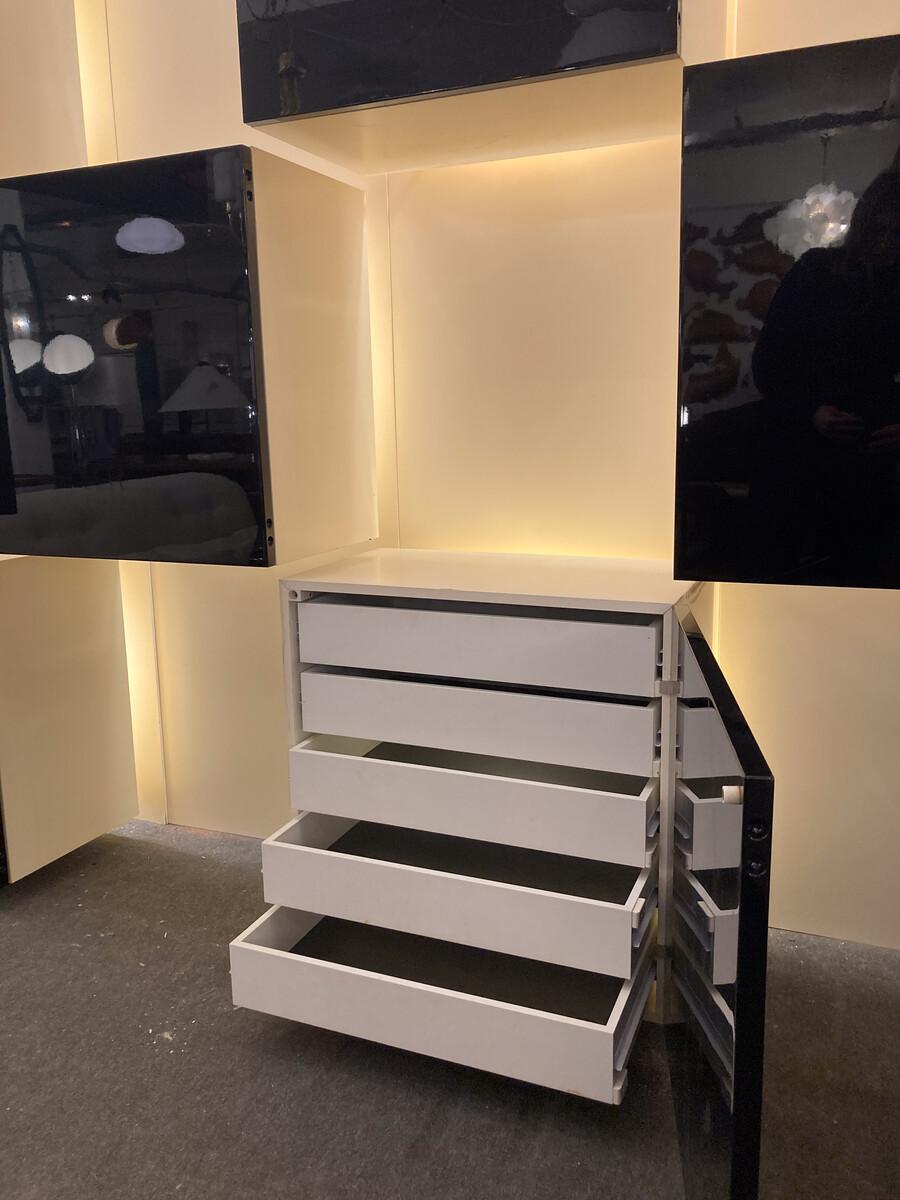 Mid-Century Lighting Wall Unit by Roberto Monsani for Acerbis, 1970s For Sale 11