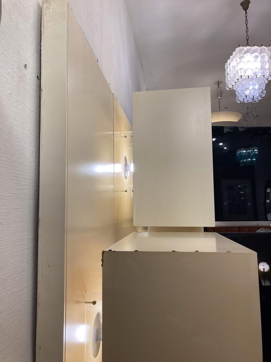 Mid-Century Lighting Wall Unit by Roberto Monsani for Acerbis, 1970s For Sale 13