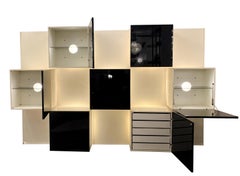 Mid-Century Lighting Wall Unit by Roberto Monsani for Acerbis, 1970s