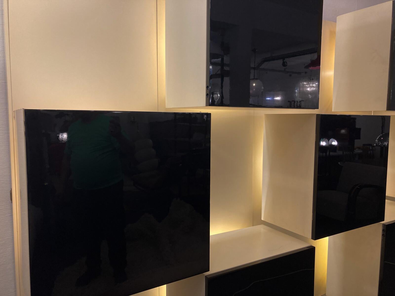 Mid-Century Lighting Wall Unit by Roberto Monsani for Acerbis, 1970s For Sale 1