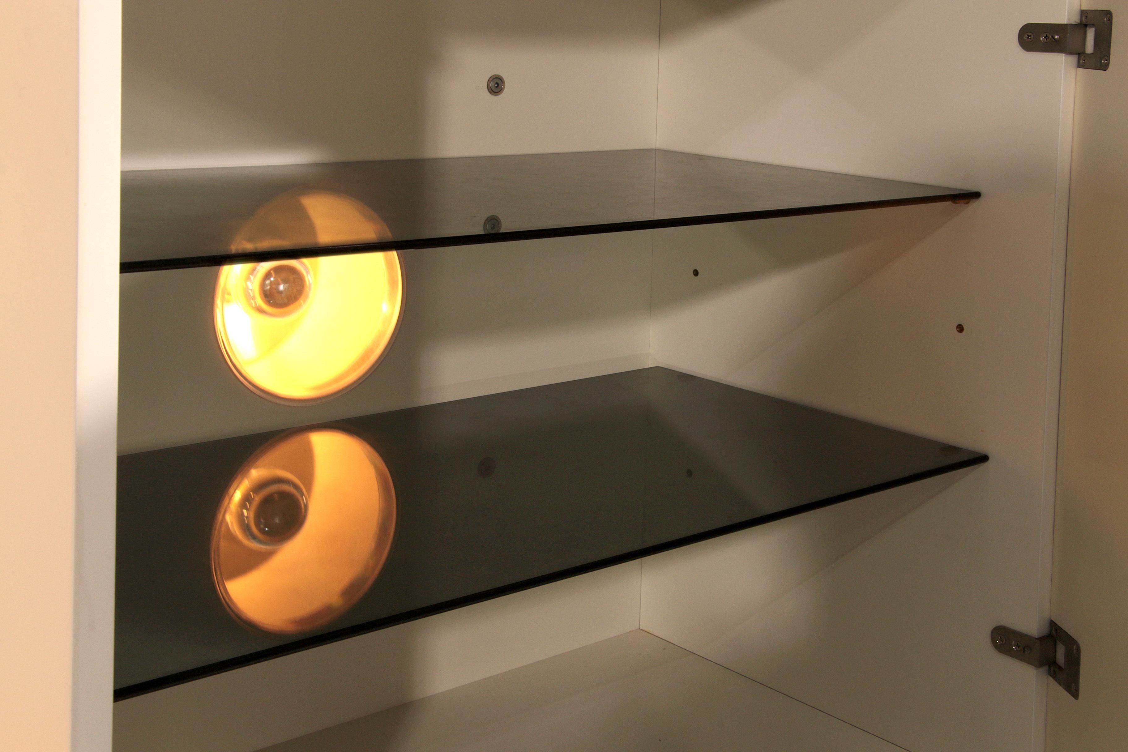 Mid-Century Lighting Wall Unit by Roberto Monsani for Acerbis, 1970s In Good Condition In Oirlo, LI